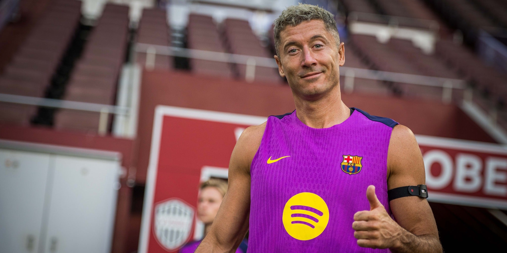 Robert Lewandowski, entrenant amb el Barça al Japó | Futbol Club Barcelona 
