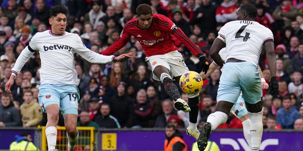 Marcus Rashford jugant amb el Manchester United | Europa Press