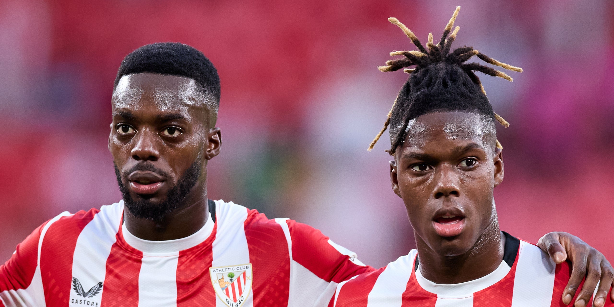 Iñaki Williams y Nico Williams, durante un partido con el Athletic Club | Europa Press