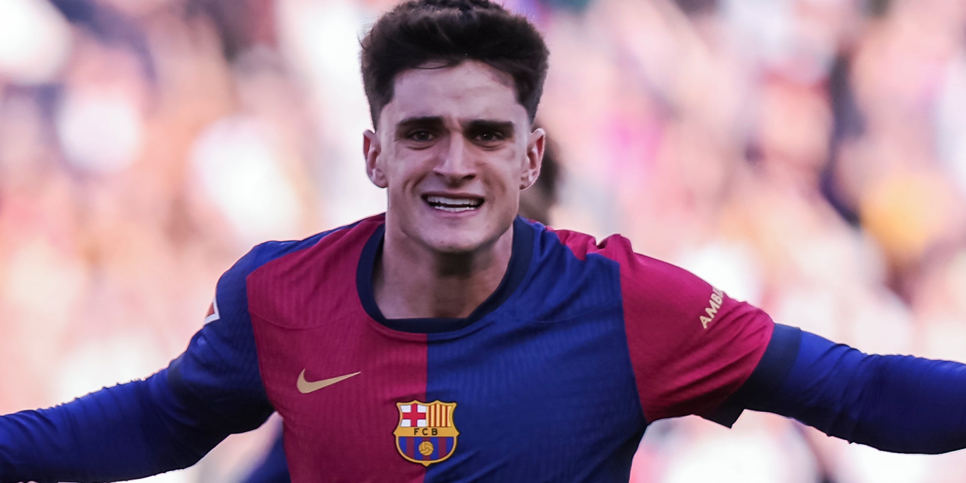 Pau Víctor, celebrant un gol amb el Barça | Europa Press