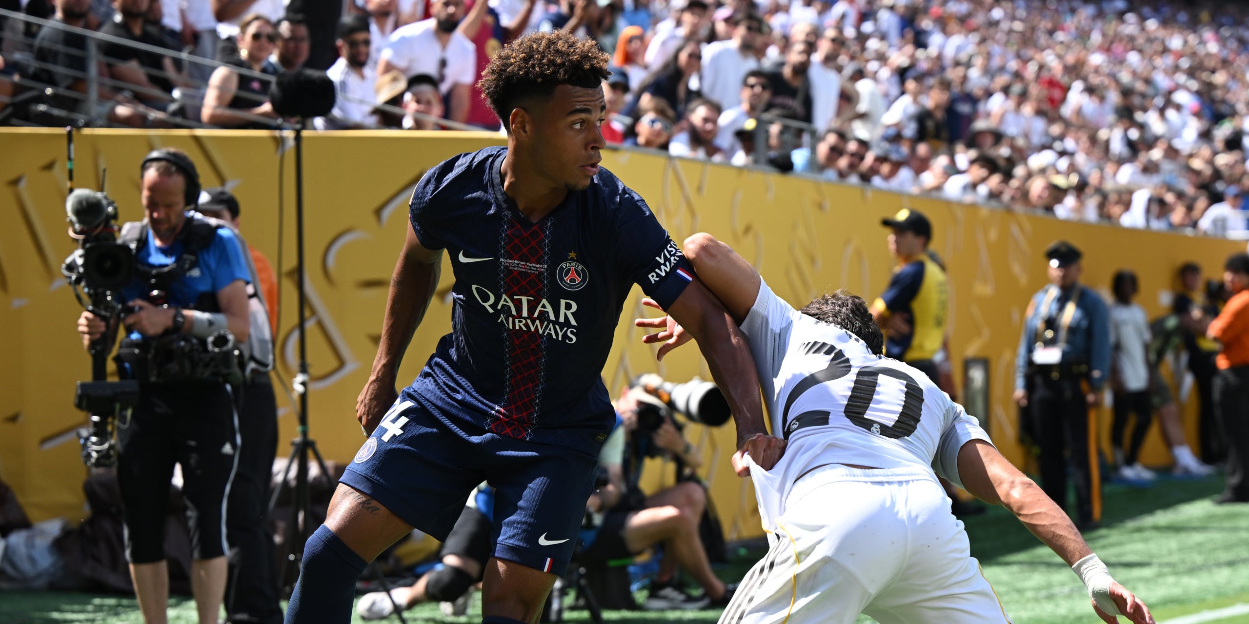 Désiré Doué, durante el PSG-Madrid del Mundial de Clubes | Europa Press