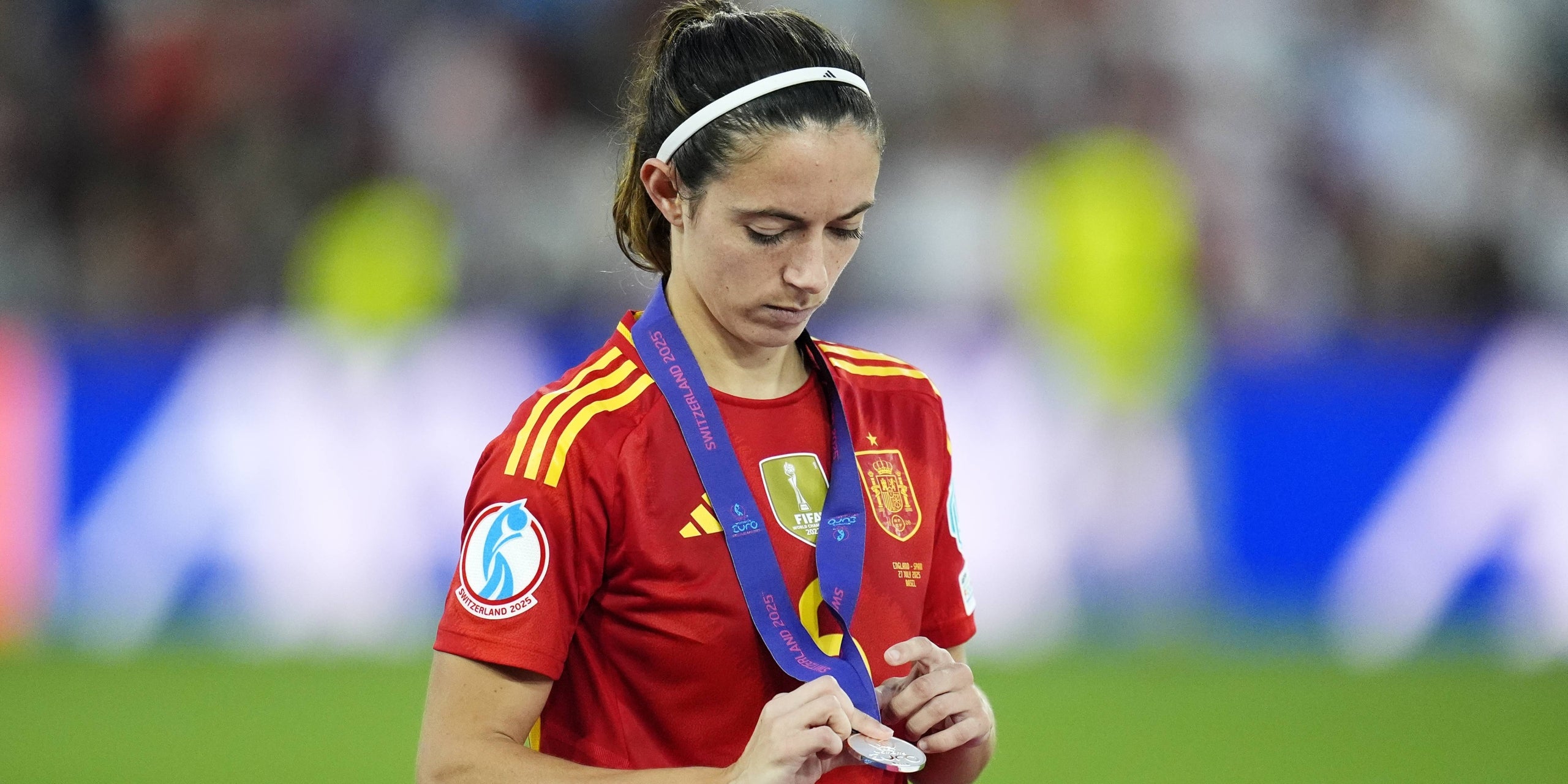 Aitana Bonmatí, amb la medalla de plata de l'Eurocopa | Europa Press