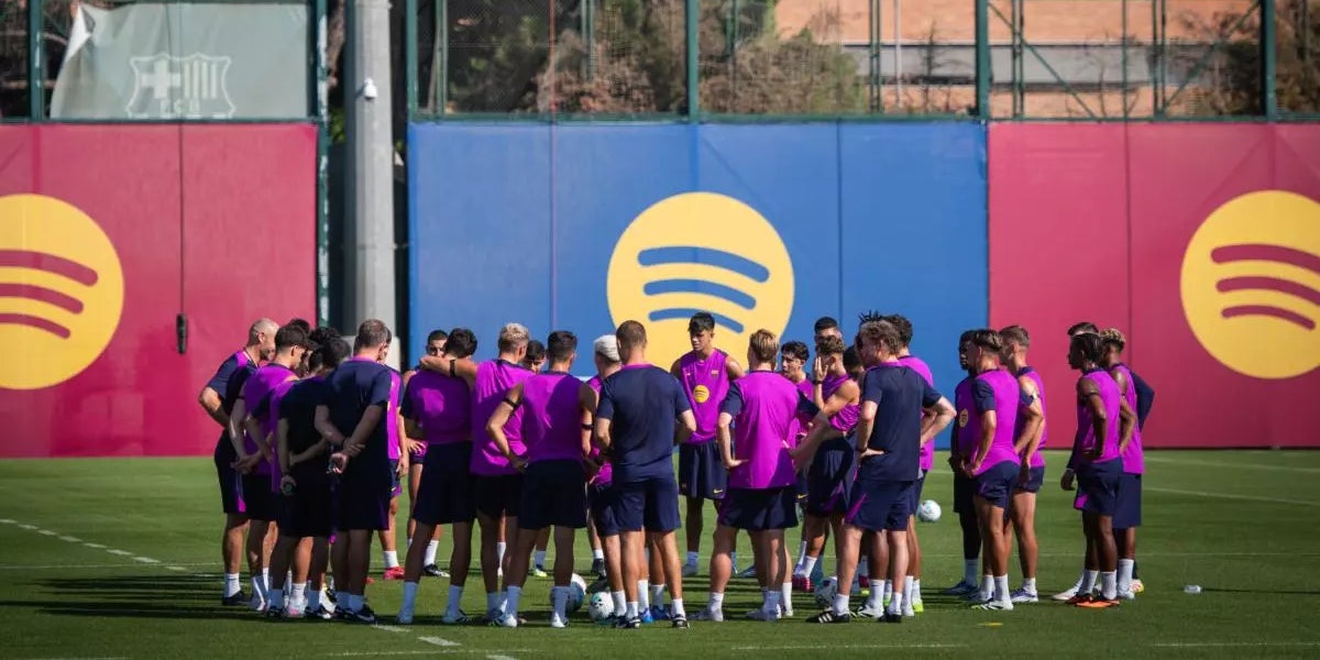 Los jugadores del Barça, durante un entrenamiento de pretemporada | FC Barcelona