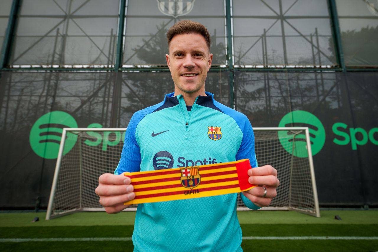 Ter Stegen, amb el braçalet de capità del Barça | FC Barcelona