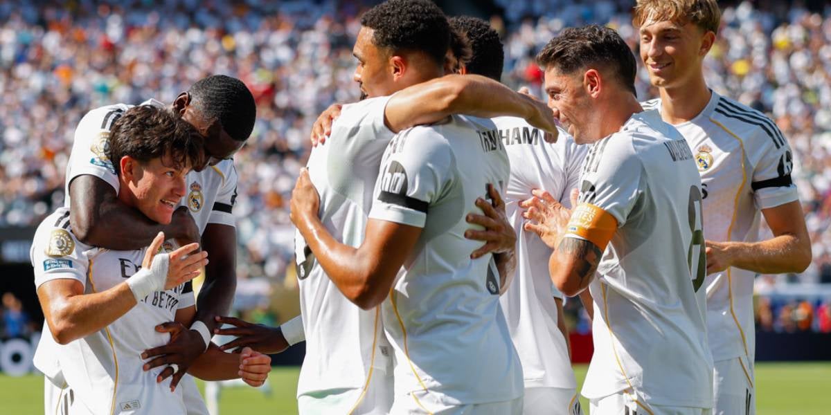 Els jugadors del Madrid, celebrant un gol al Mundial de Clubs | Real Madrid CF