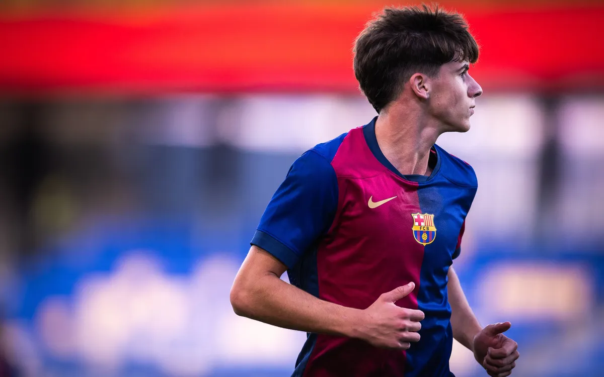 Jofre Torrents, durant un partit amb el Barça | FC Barcelona