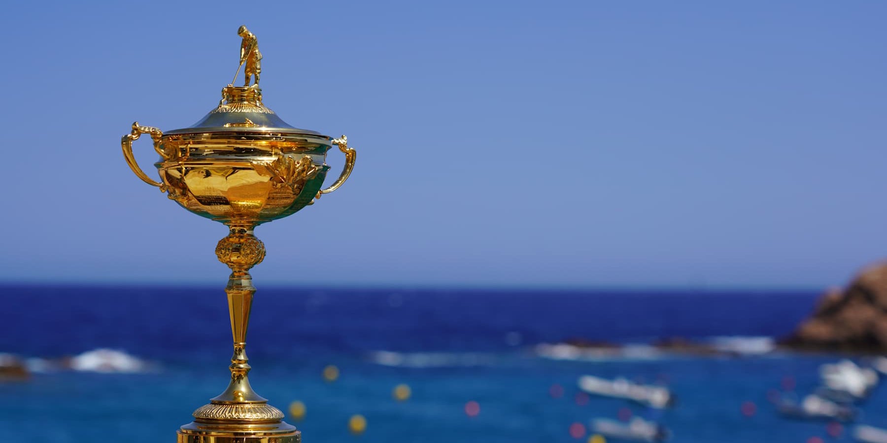 El trofeu de la Ryder Cup, amb la Costa Brava de fons | Ryder Cup