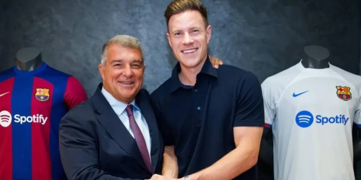 Laporta i Ter Stegen, en una imatge d'arxiu | FC Barcelona