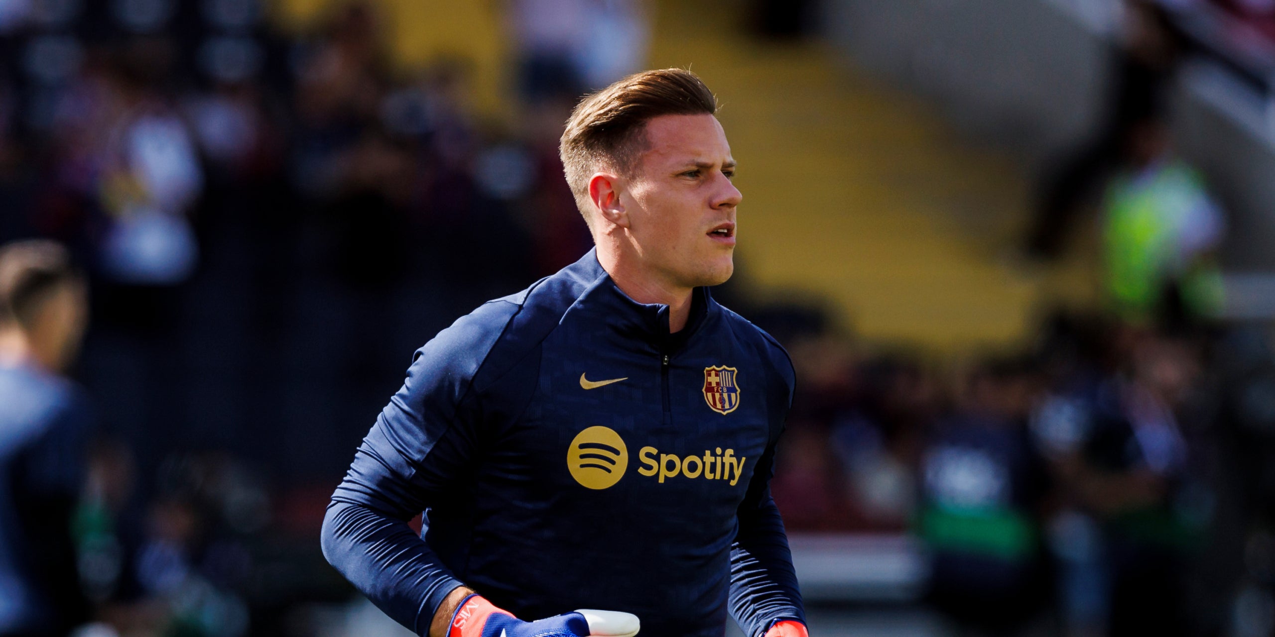 Ter Stegen, durante un partido con el Barça | Europa Press