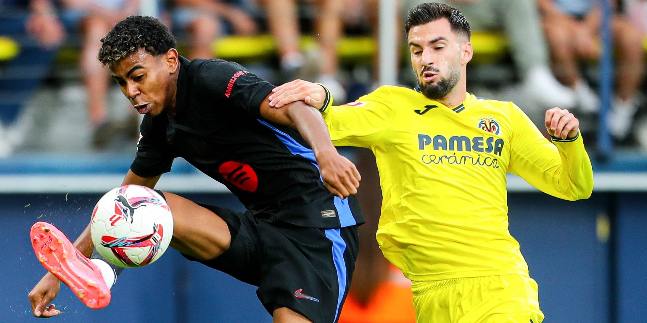 Lamine Yamal, durante un partido del Barça contra el Villarreal | Europa Press