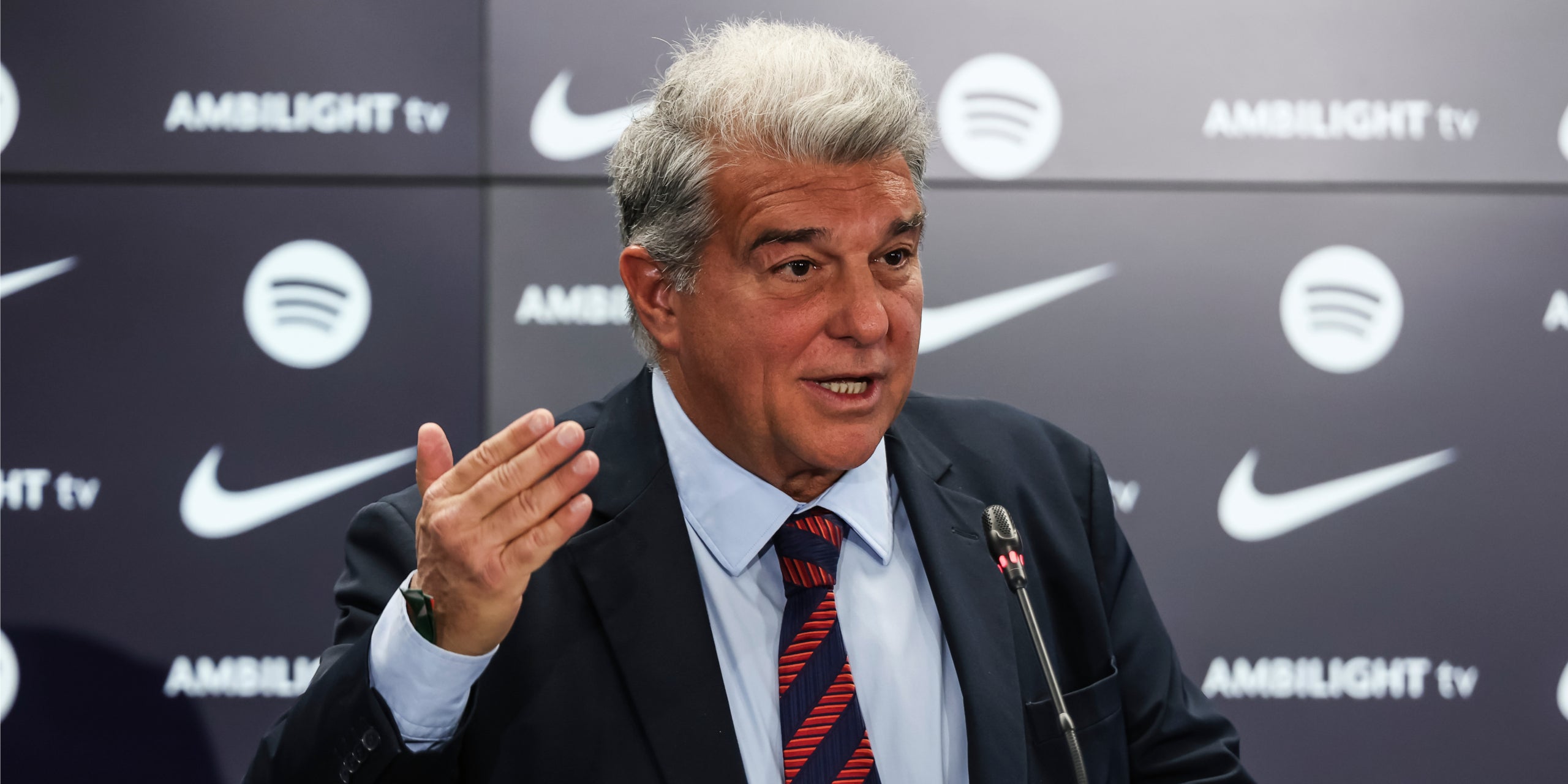 Joan Laporta, parlant durant un acte | Europa Press