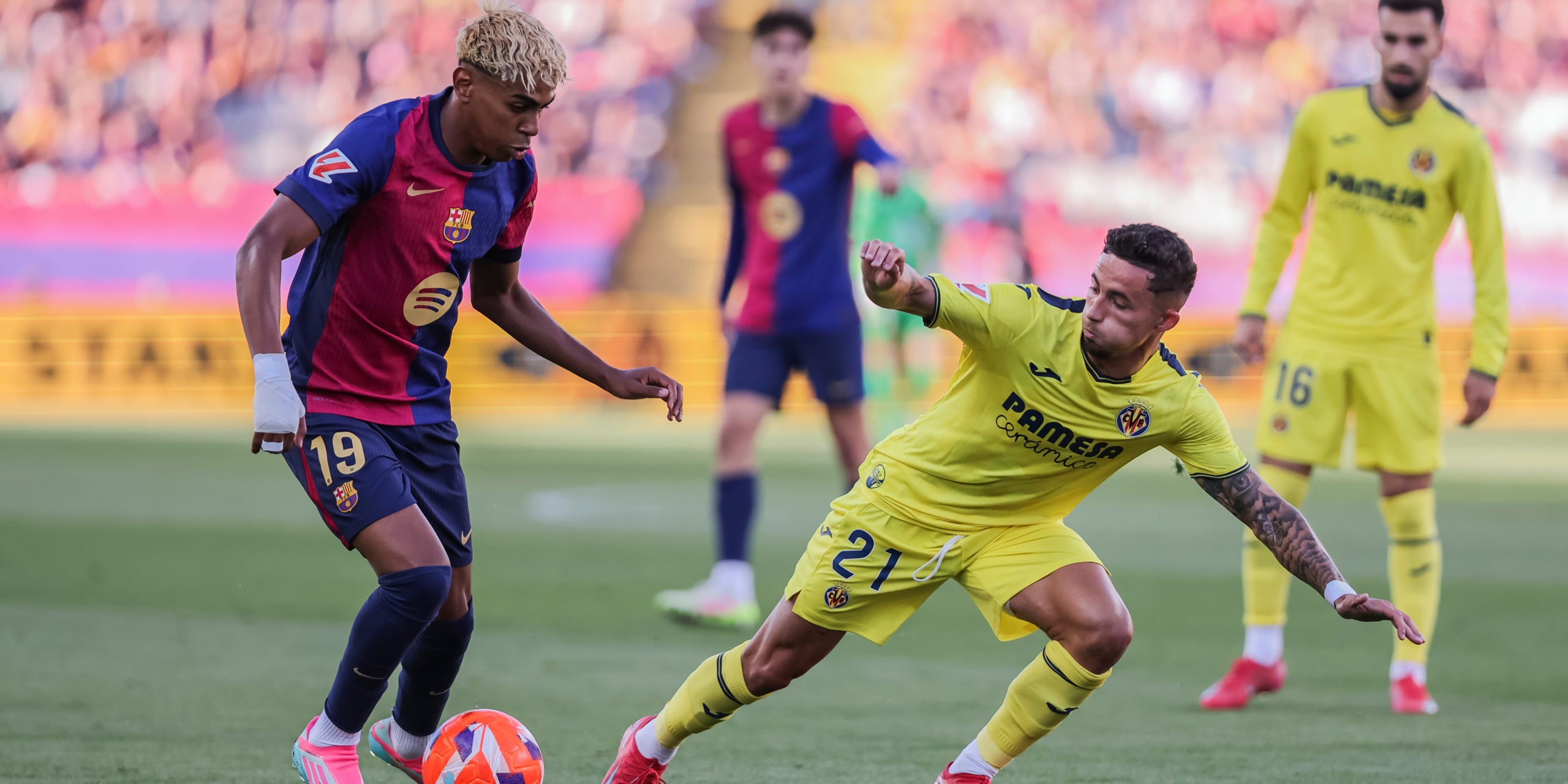 Lamine Yamal, durant l'últim partit del Barça contra el Vila-real | Europa Press