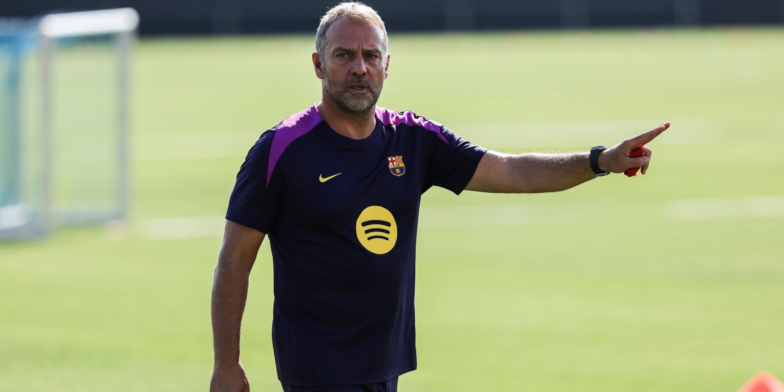 Hansi Flick, durante la pretemporada del Barça | Europa Press