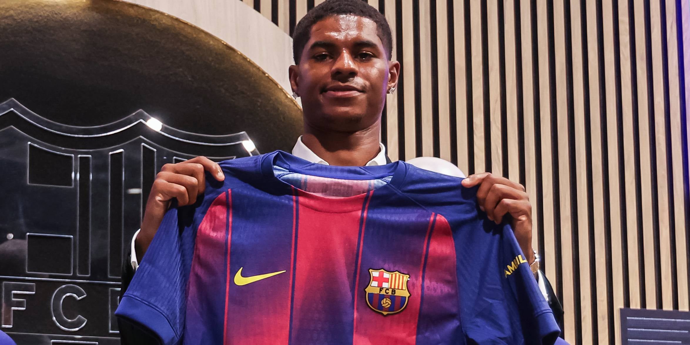 Marcus Rashford, en la seva presentació com a jugador del Barça | Europa Press