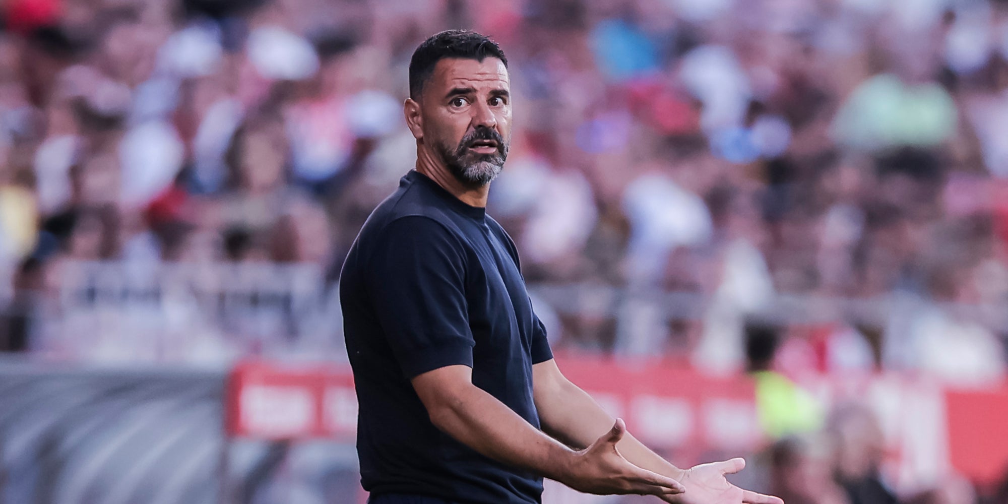 Míchel Sánchez, durant un partit amb el Girona | Europa Press