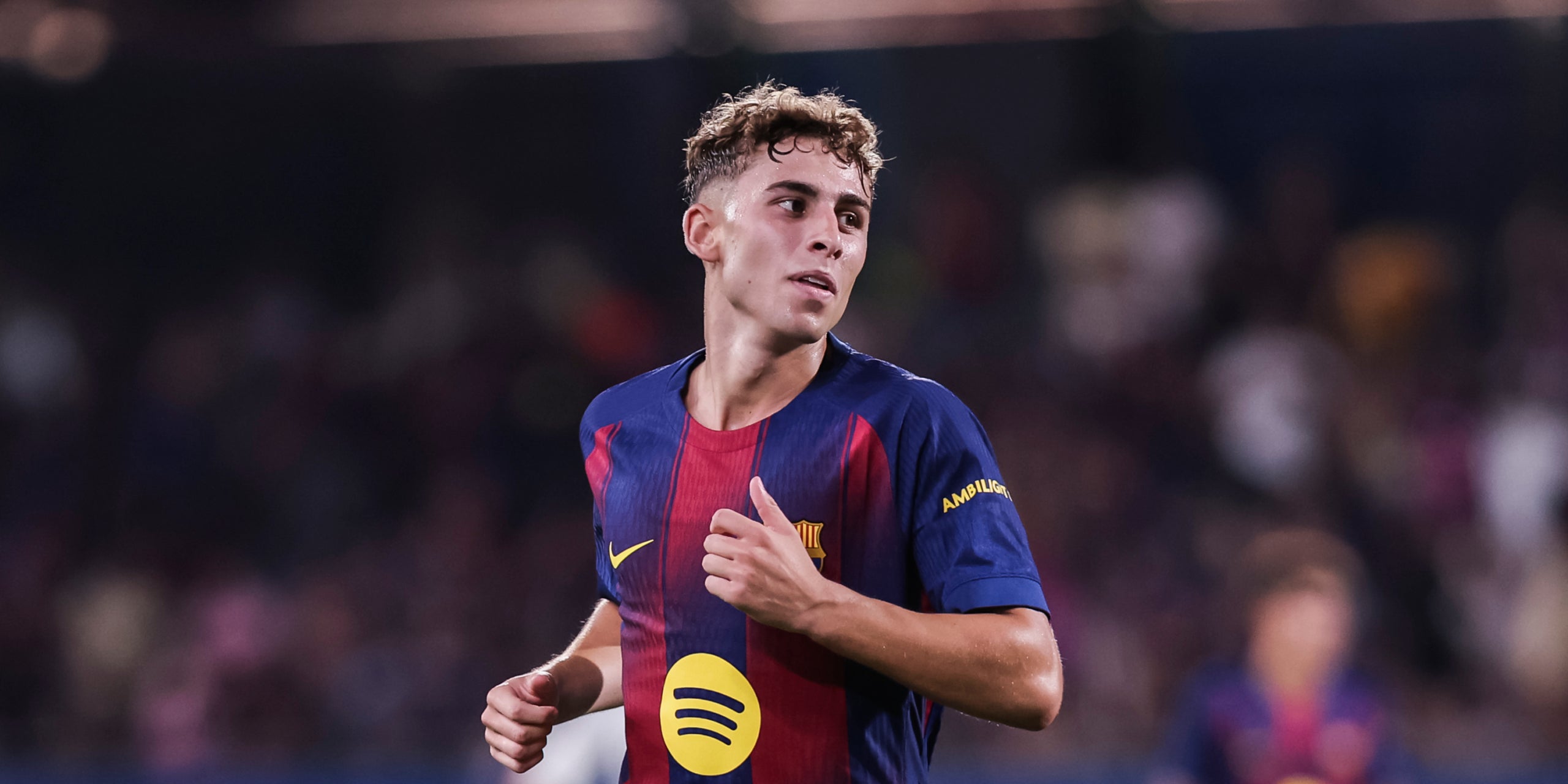 Fermín López, durante un partido con el Barça | Europa Press