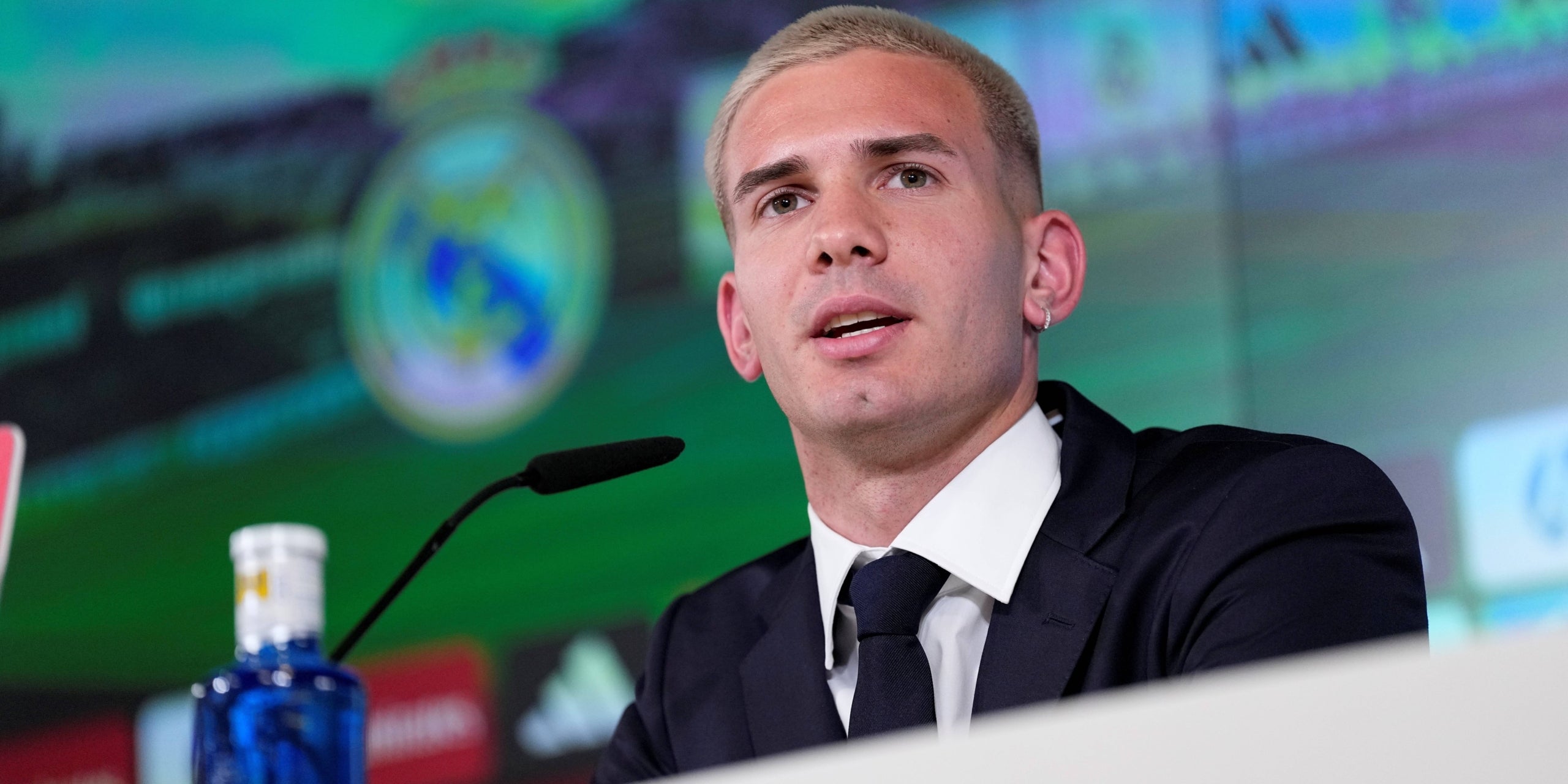 Franco Mastantuono, en su presentación con el Madrid | Europa Press