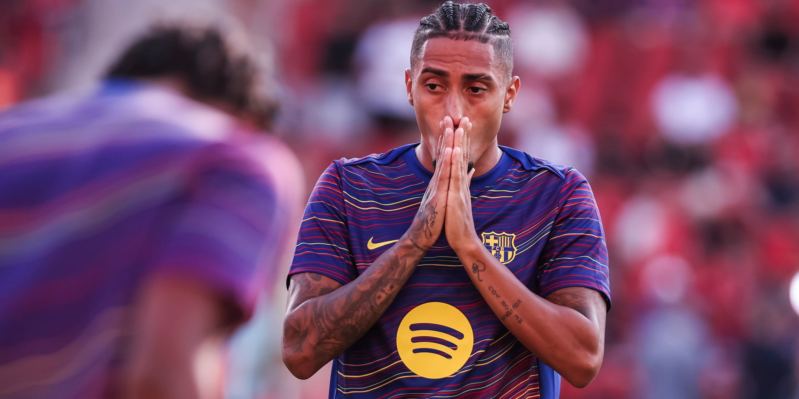 Raphinha, antes de un partido del Barça | Europa Press