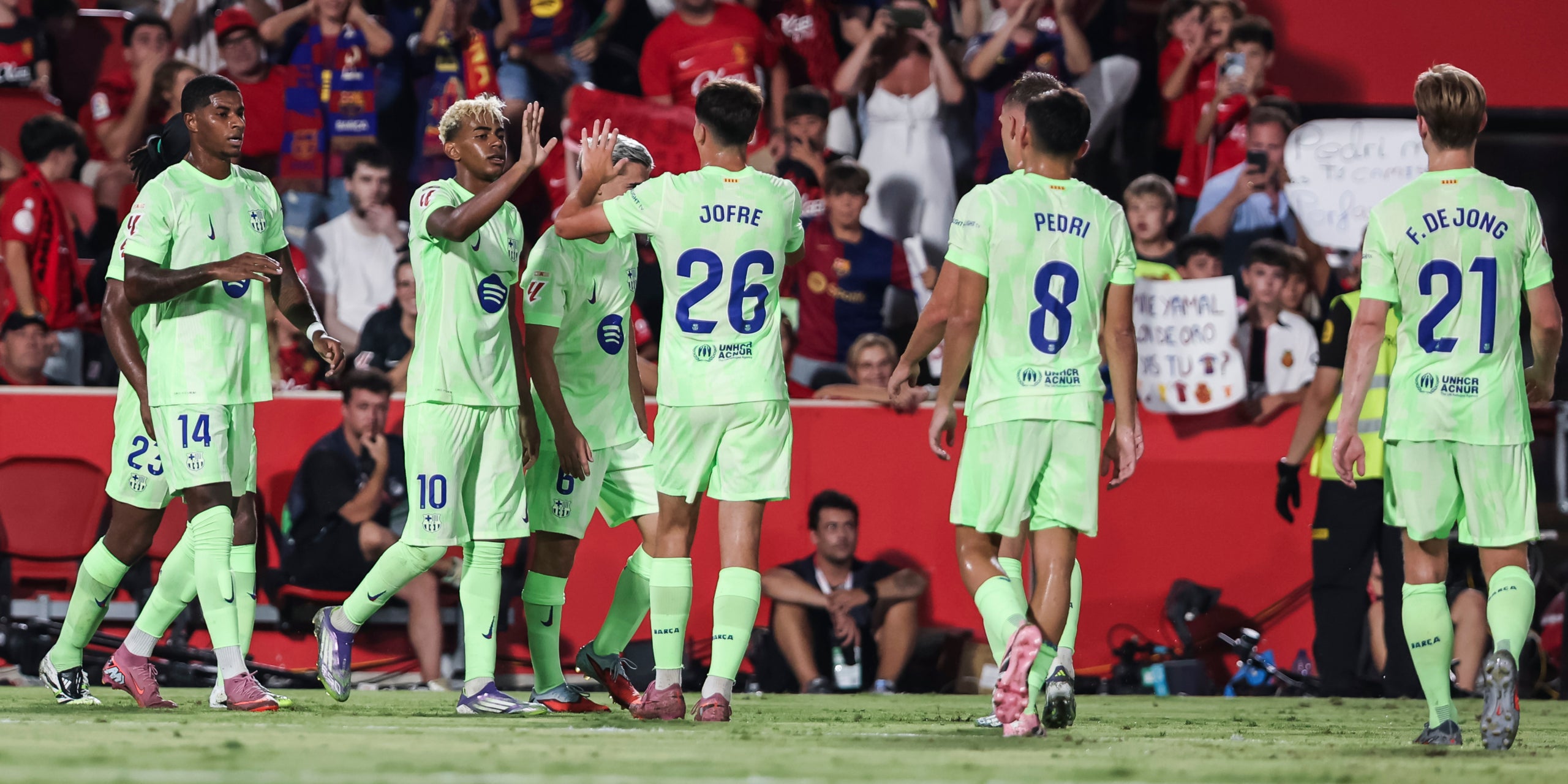 Los jugadores del Barça, celebrando un gol contra el Mallorca | Europa Press