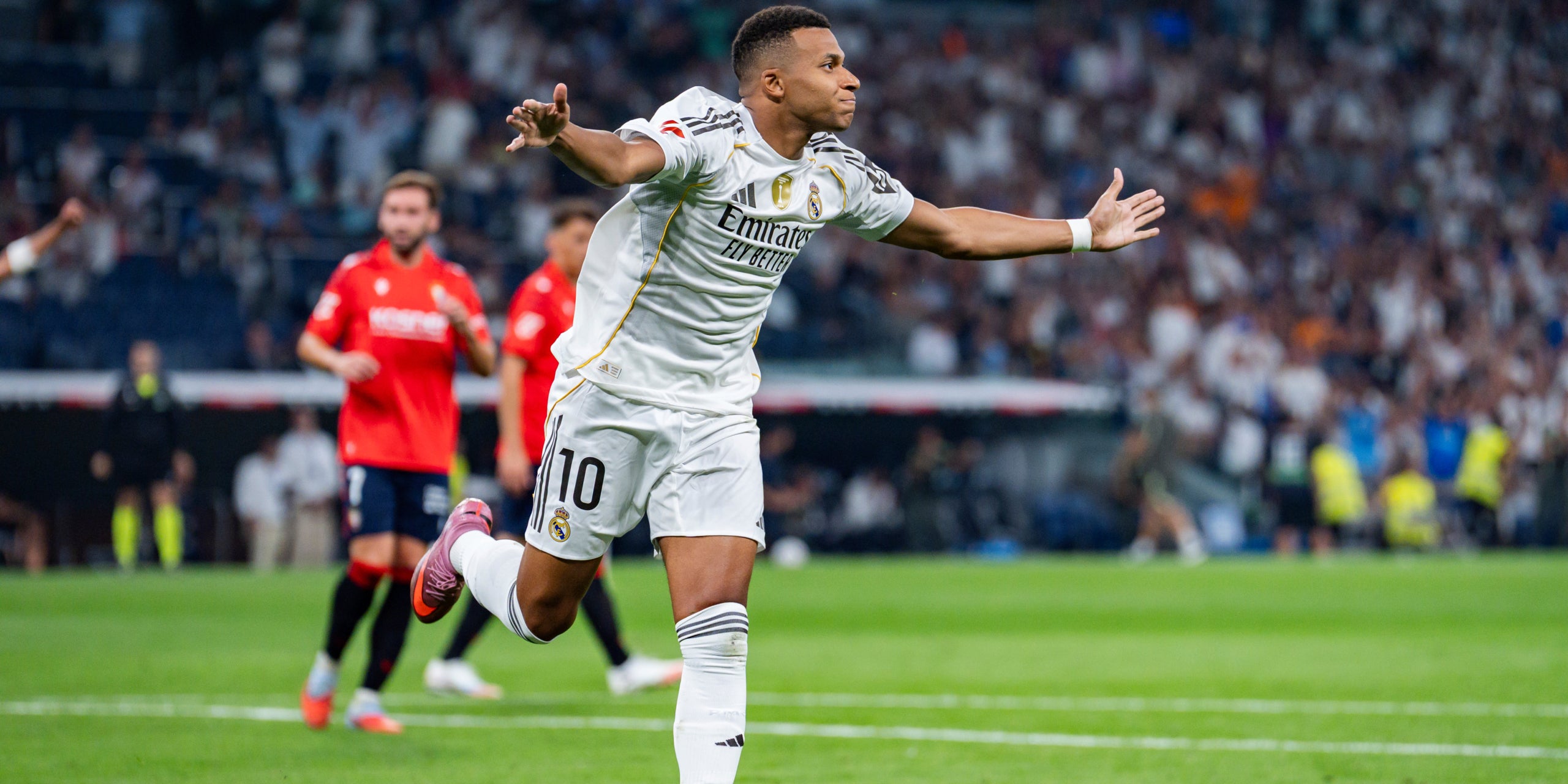 Kylian Mbappé, celebrando el gol contra el Osasuna | Europa Press