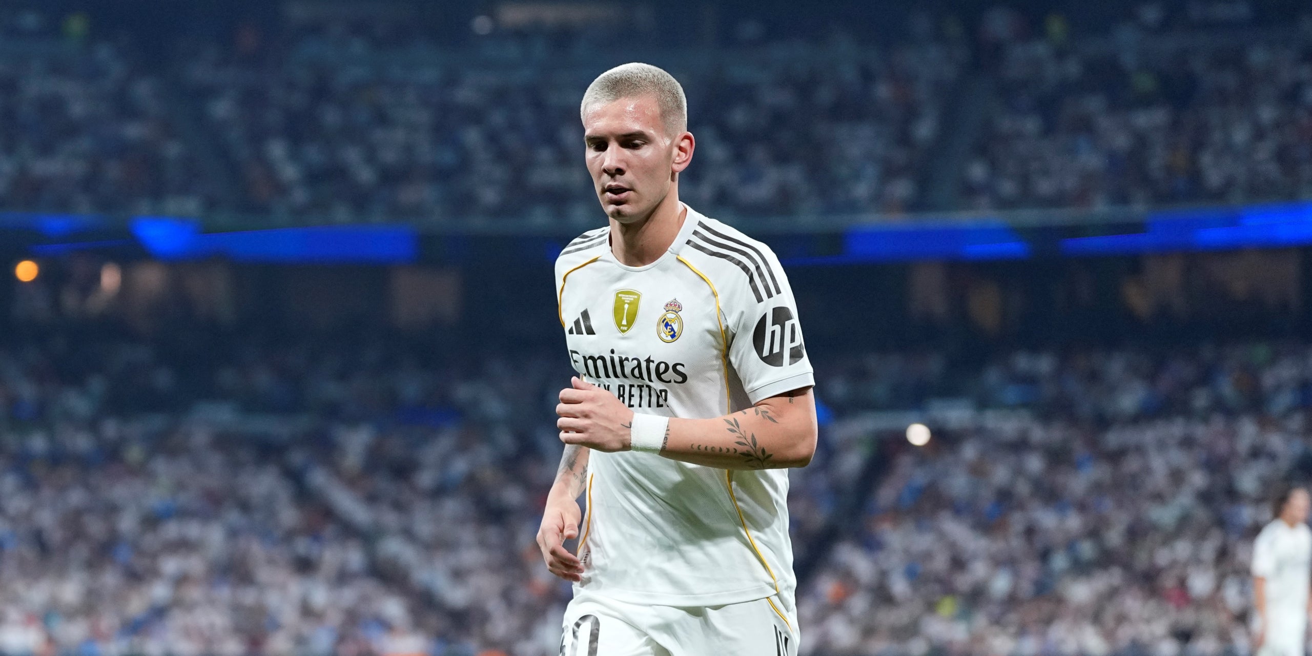 Franco Mastantuono, durante un partido con el Madrid en el Santiago Bernabéu | Europa Press