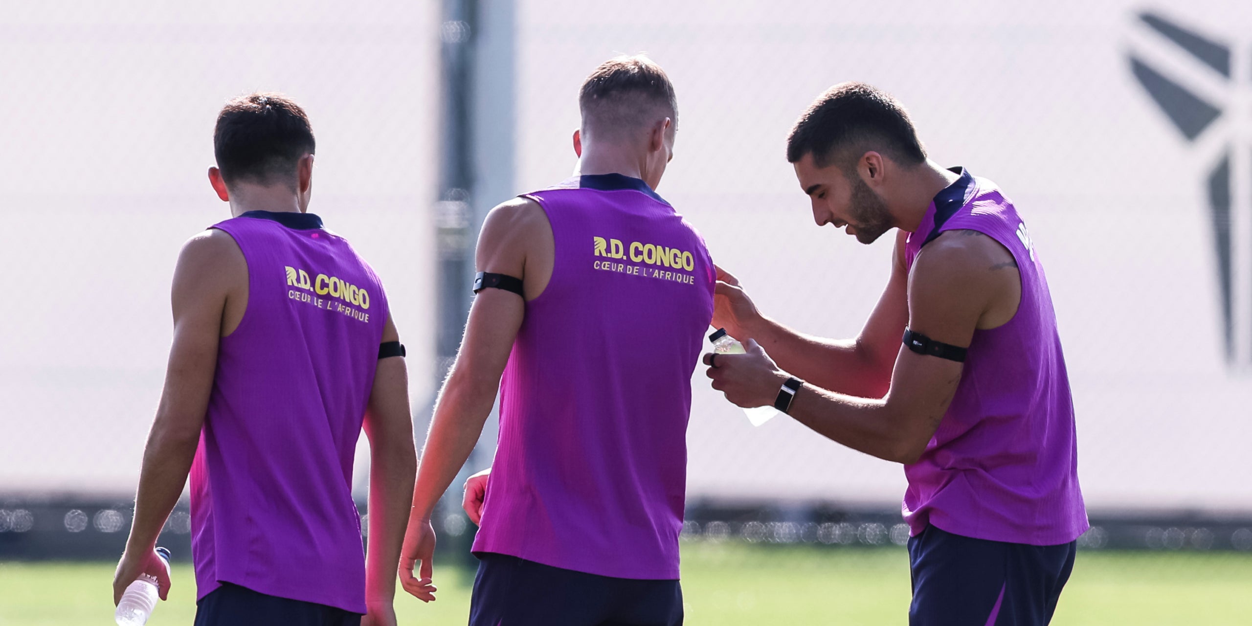 Los jugadores del Barça, durante un entrenamiento | Europa Press