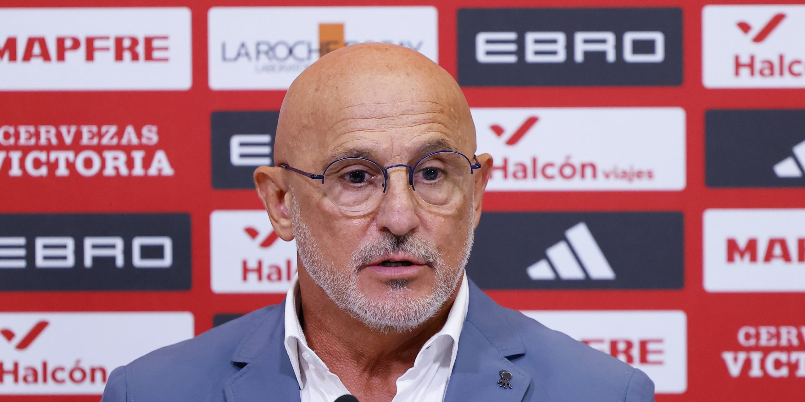 El seleccionador Luis de la Fuente, durant una roda de premsa | Europa Press