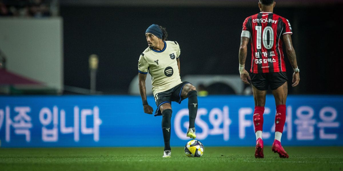 Raphinha, durant el partit contra el Seoul de la gira asiàtica | FC Barcelona