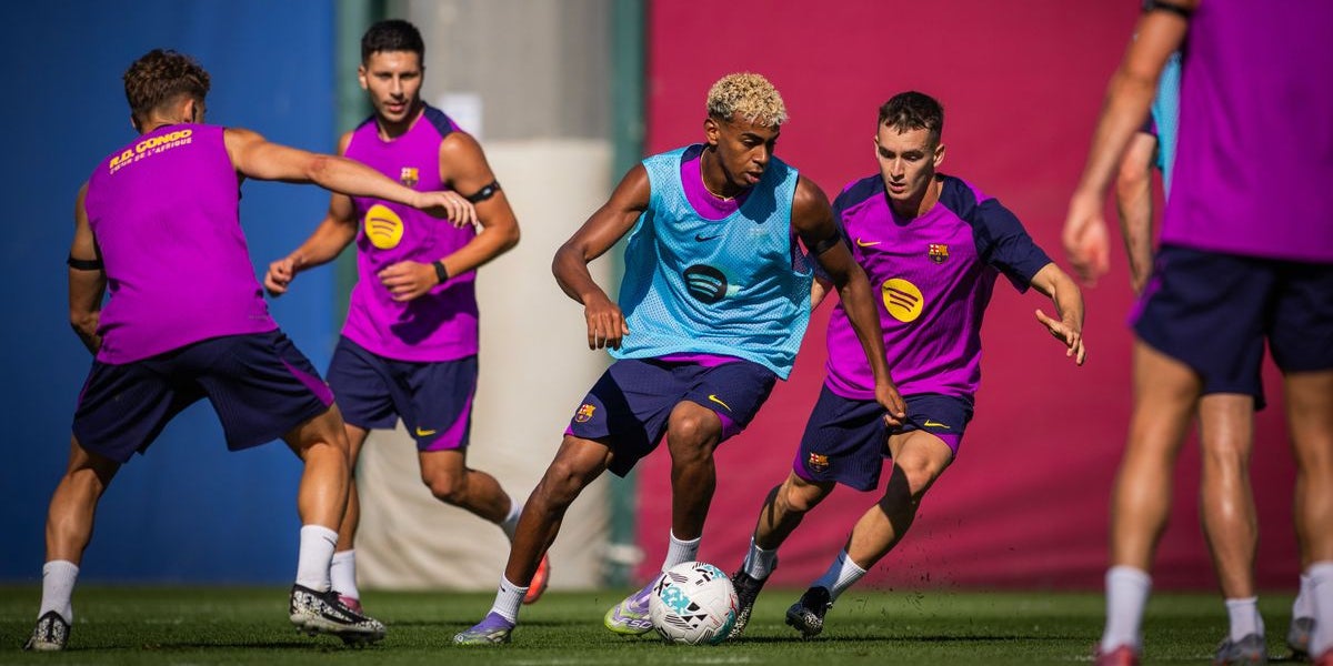 Los jugadores del Barça, durante un entrenamiento | FC Barcelona