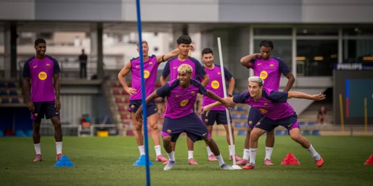 Els jugadors del Barça, durant un entrenament | FC Barcelona