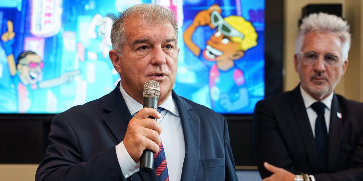 Joan Laporta, hablando en un acto en Seúl | Fútbol Club Barcelona