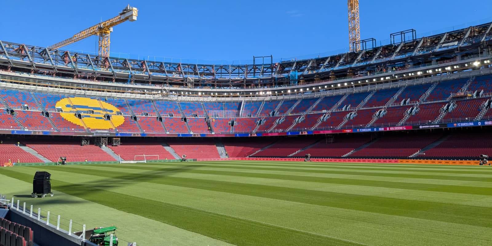 L'estat actual de l'Spotify Camp Nou, des de la gespa | Món Esport