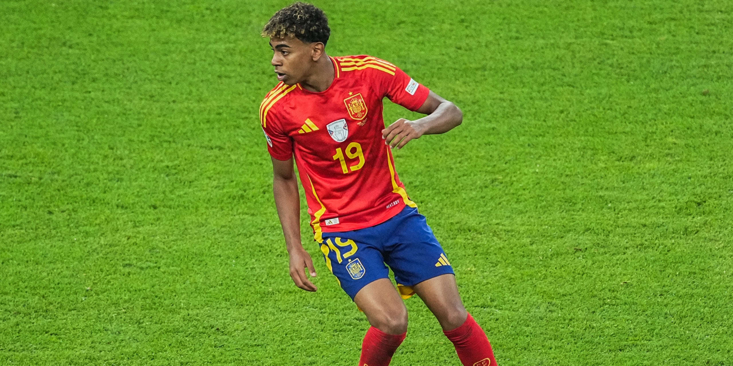 Lamine Yamal durant un partit amb la selecció espanyola | Europa Press