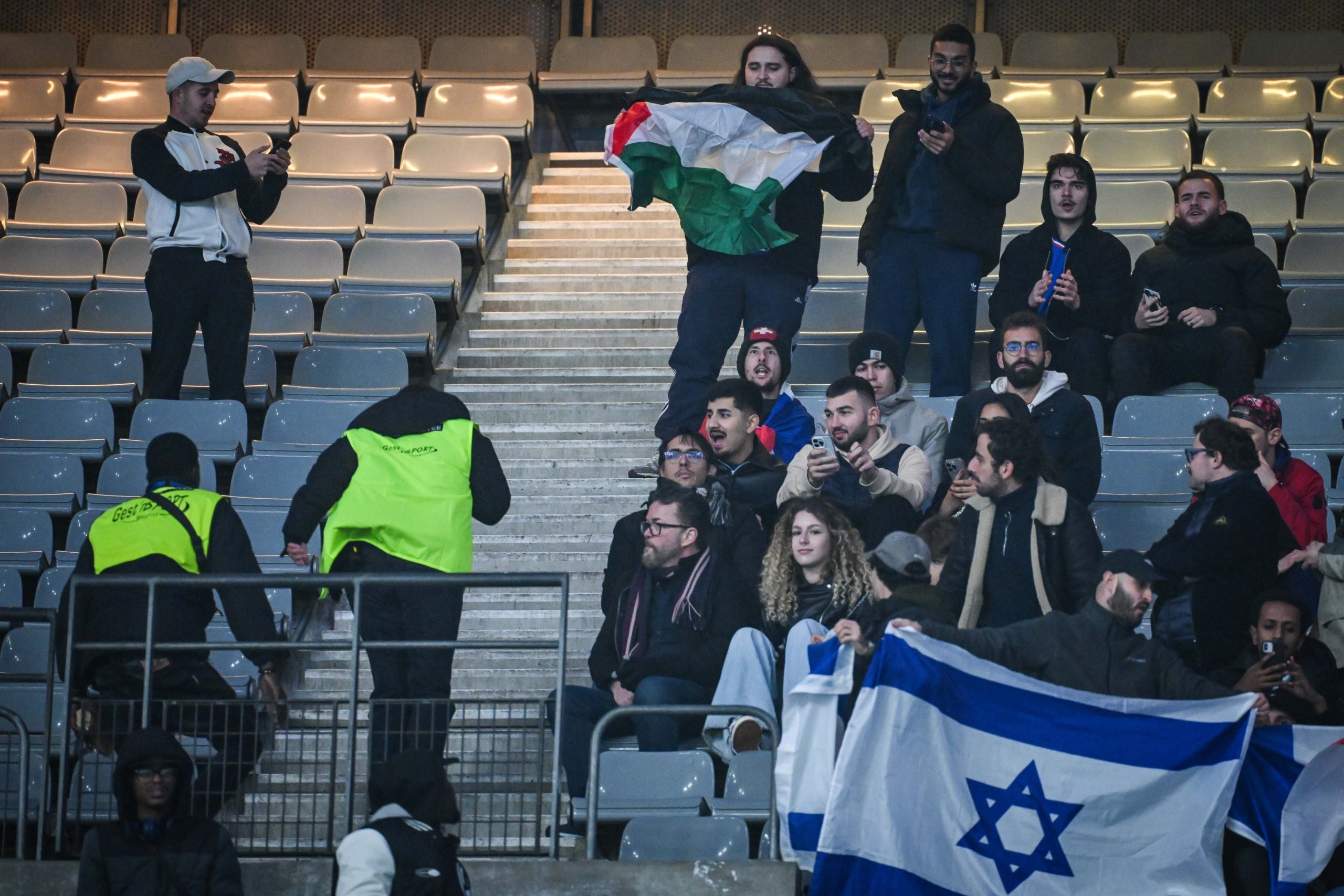 Tensión en las gradas de un partido de la Nations League por el genocidio de Israel contra el pueblo palestino | Europa Press