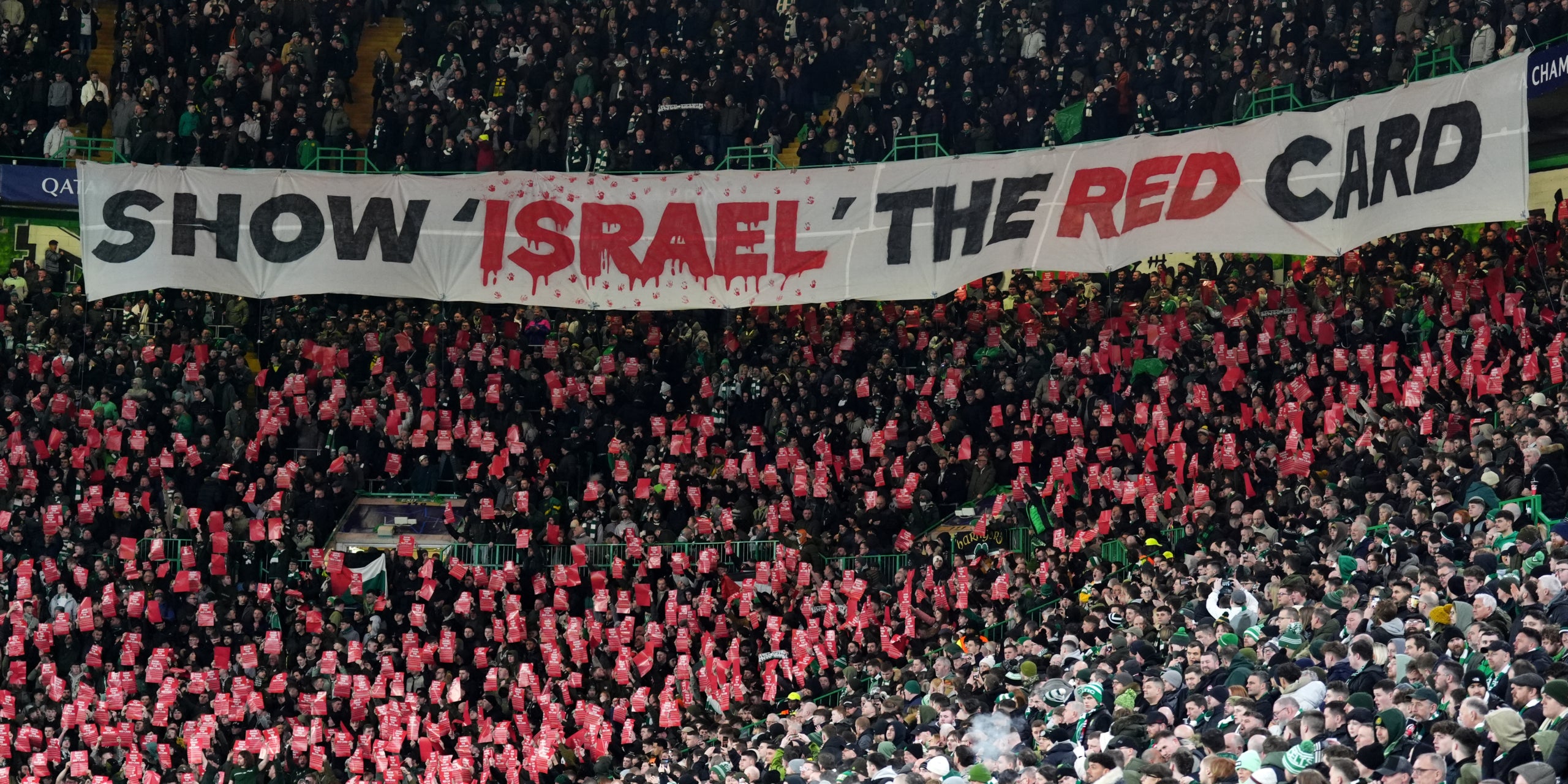 Protestas contra Israel durante un partido de Champions | Europa Press