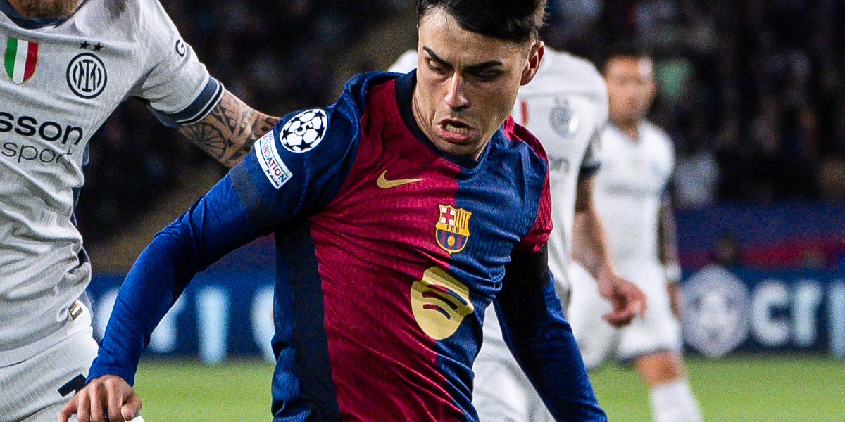 Pedri, durant l'eliminatòria de Champions contra l'Inter de Milà de la temporada passada | Europa Press