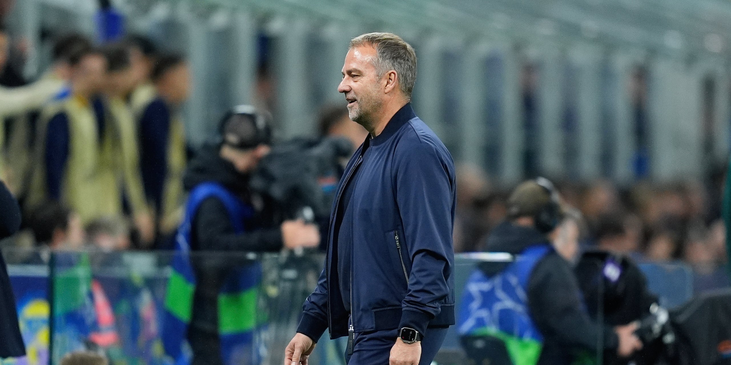 Hansi Flick, durant l'Inter-Barça de les semifinals de la Champions | Europa Press