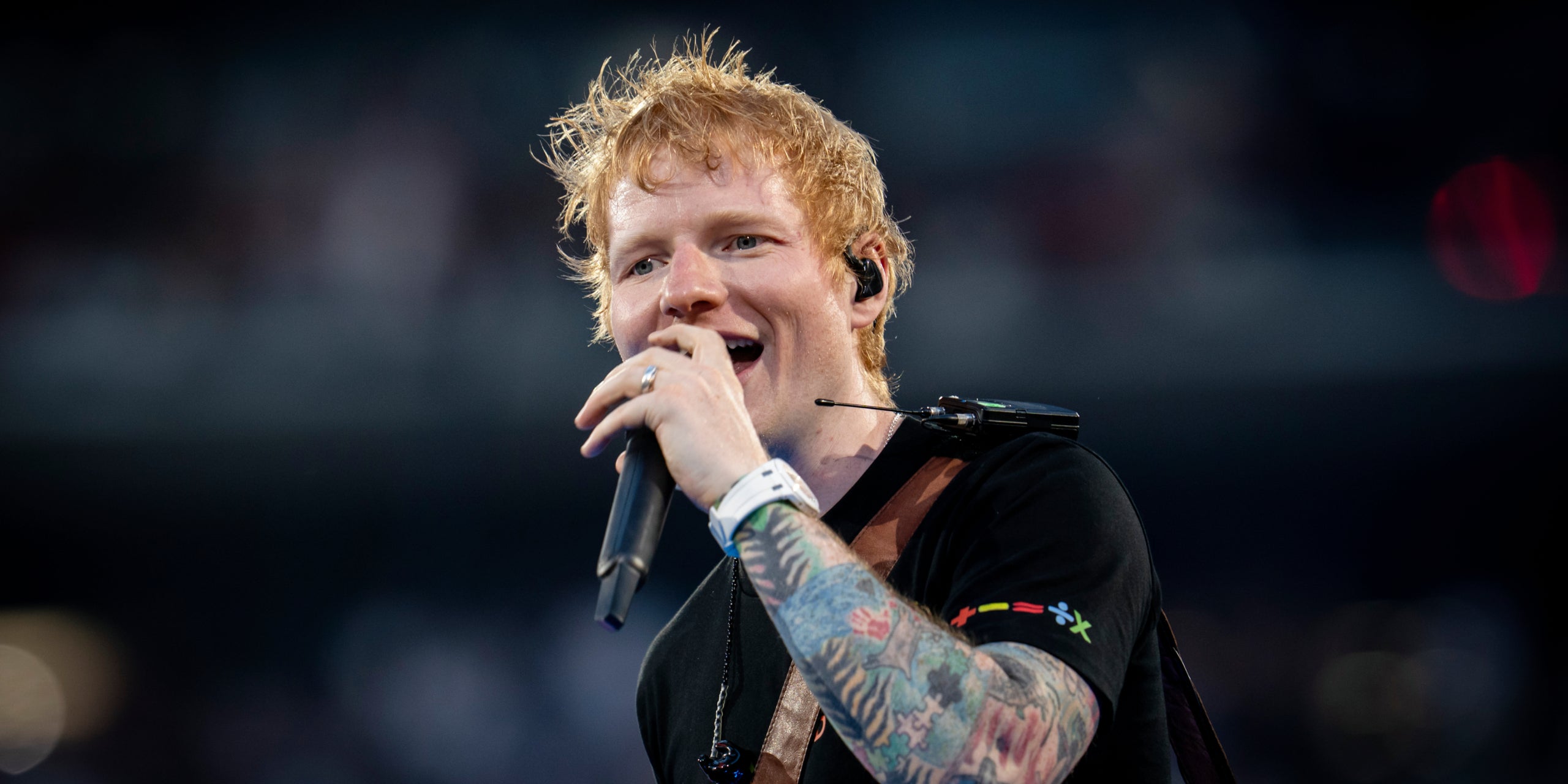 El cantant Ed Sheeran, durant un concert a Madrid | Europa Press