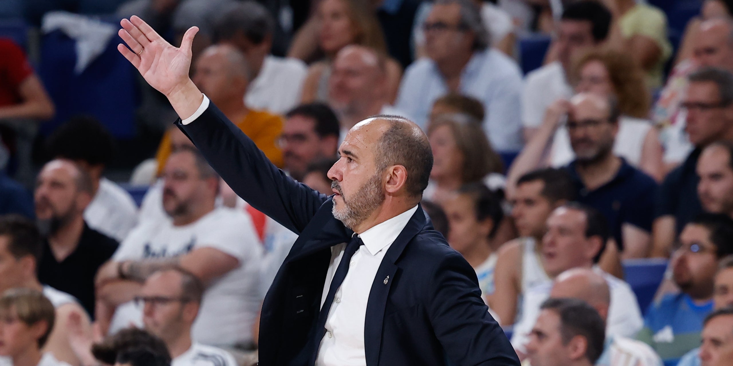 Chus Mateo, durante su etapa como entrenador del Madrid de baloncesto | Europa Press