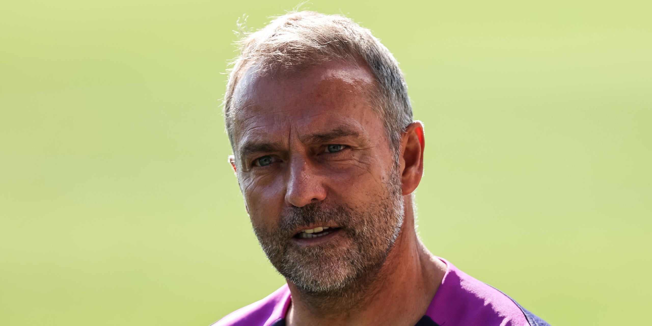 Hansi Flick, durant un entrenament amb el Barça | Europa Press