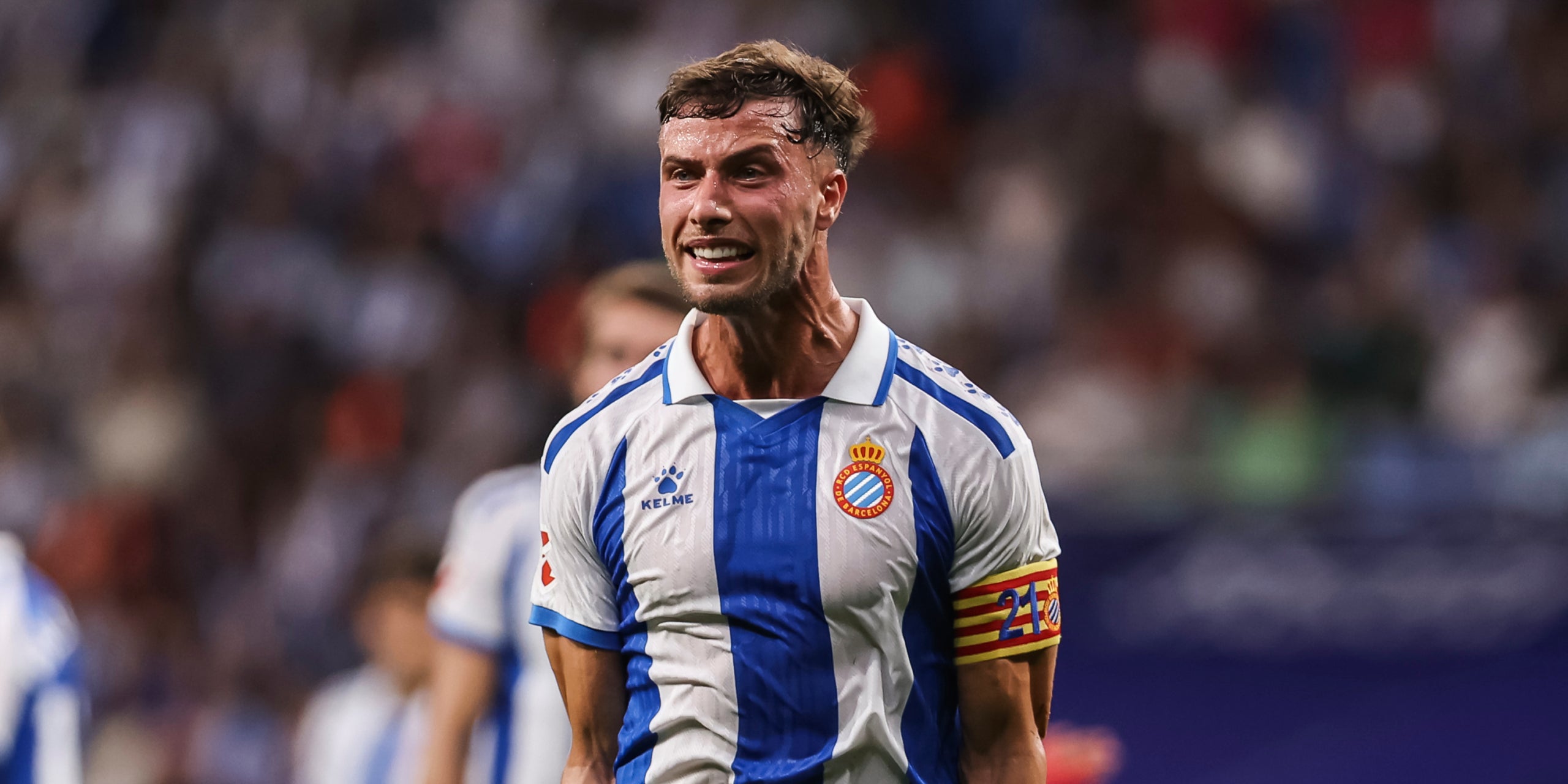 Javi Puado, durant un partit amb l'Espanyol | Europa Press
