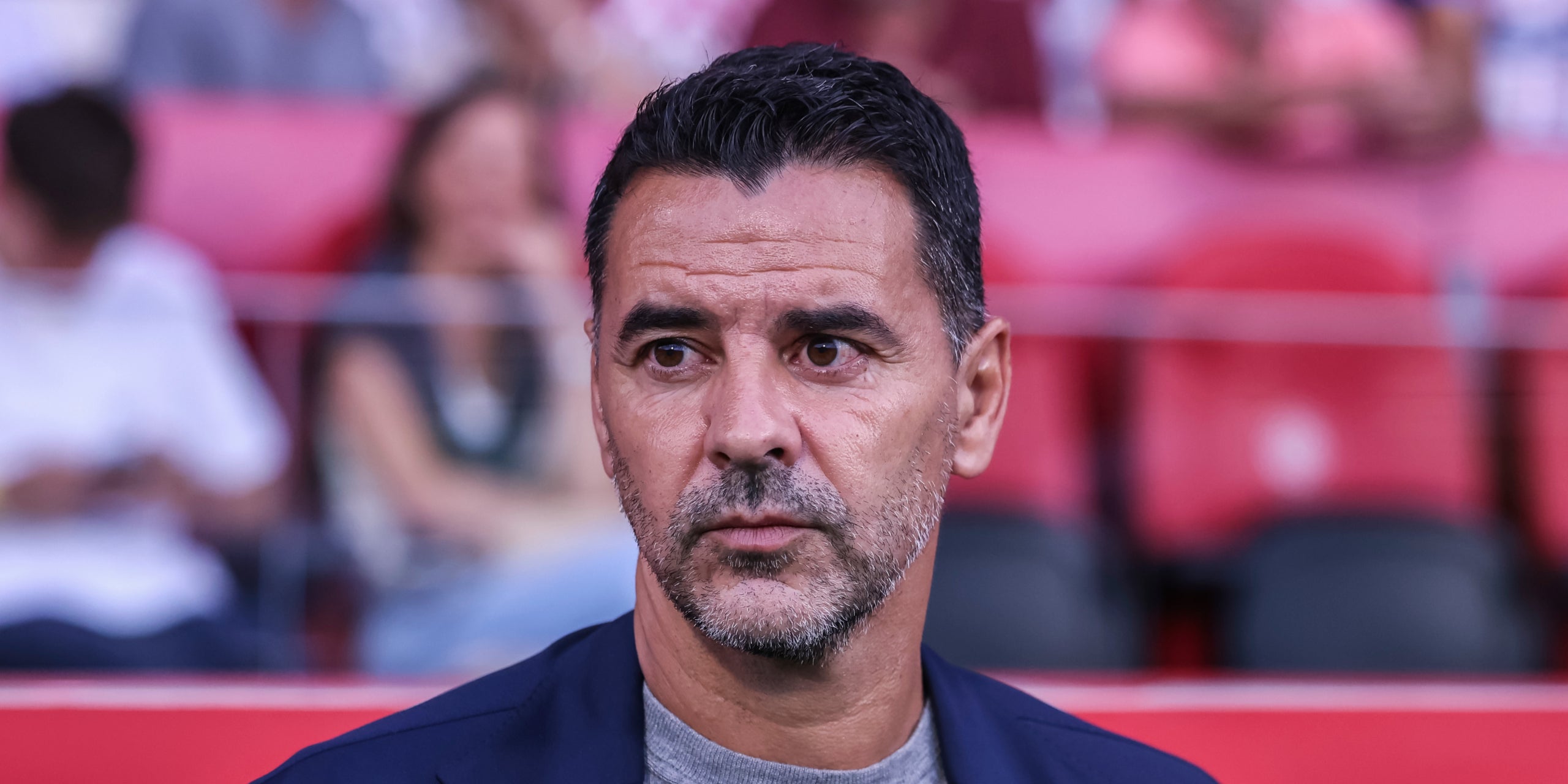 Míchel Sánchez, entrenador del Girona, durante un partido | Europa Press