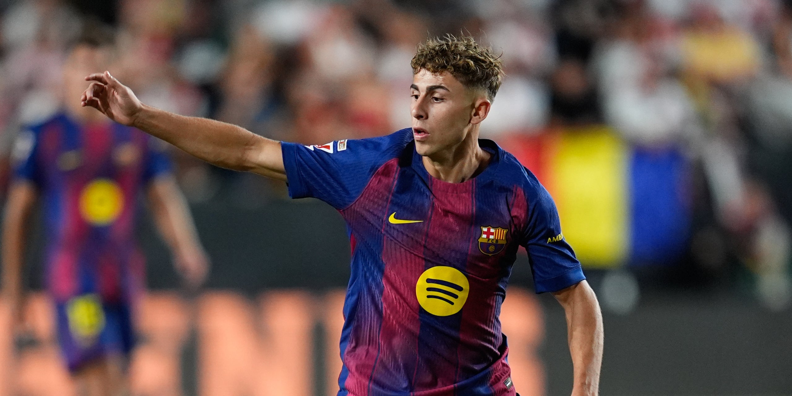 Fermín López, durant un partit amb el Barça | Europa Press