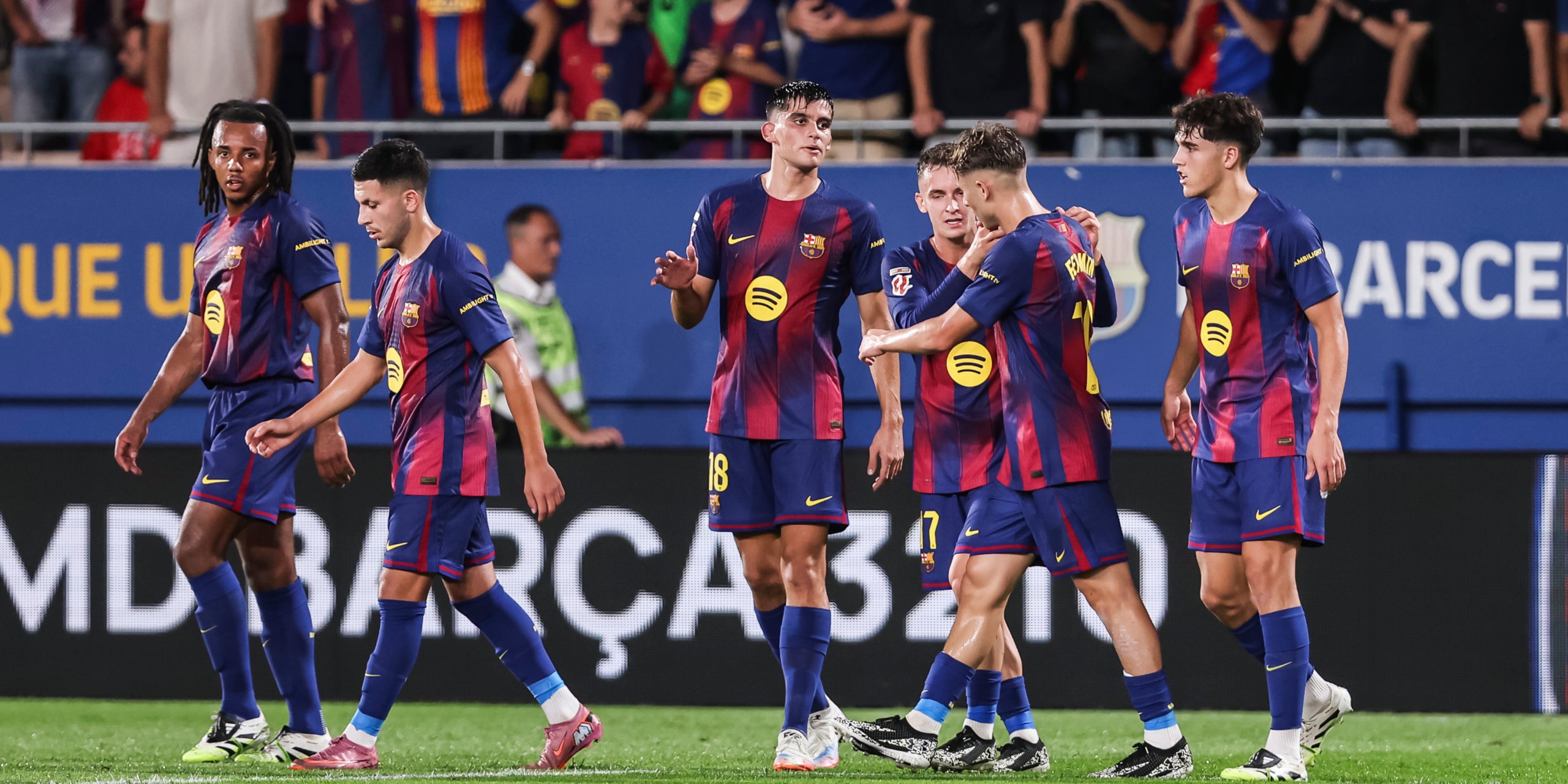 Los jugadores del Barça, celebrando un gol contra el Valencia | Europa Press