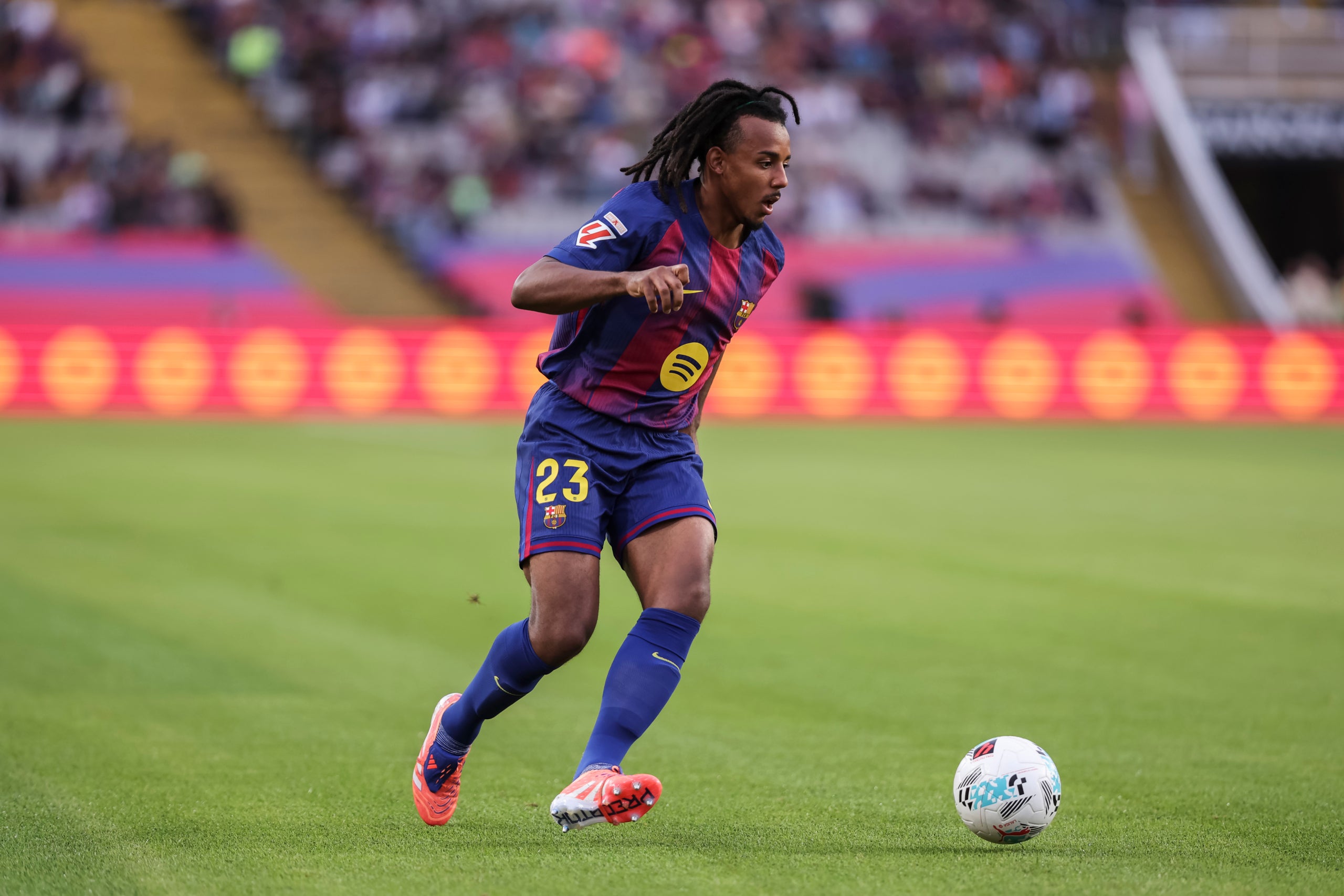Jules Koundé, autor del gol del Barça a la primera meitat | Europa Press