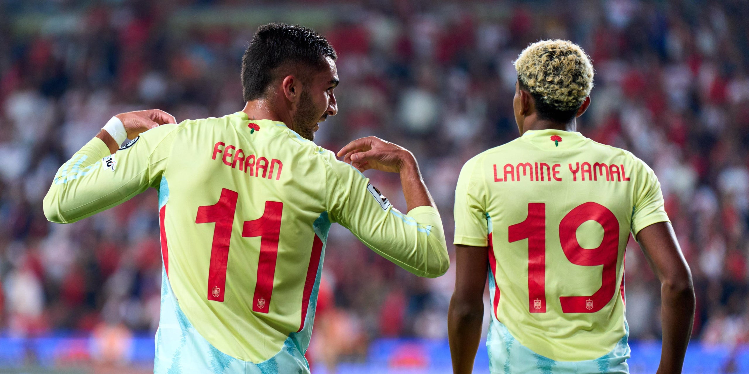 Ferran Torres i Lamine Yamal, jugant amb Espanya contra Turquia | X Selecció espanyola masculina de futbol