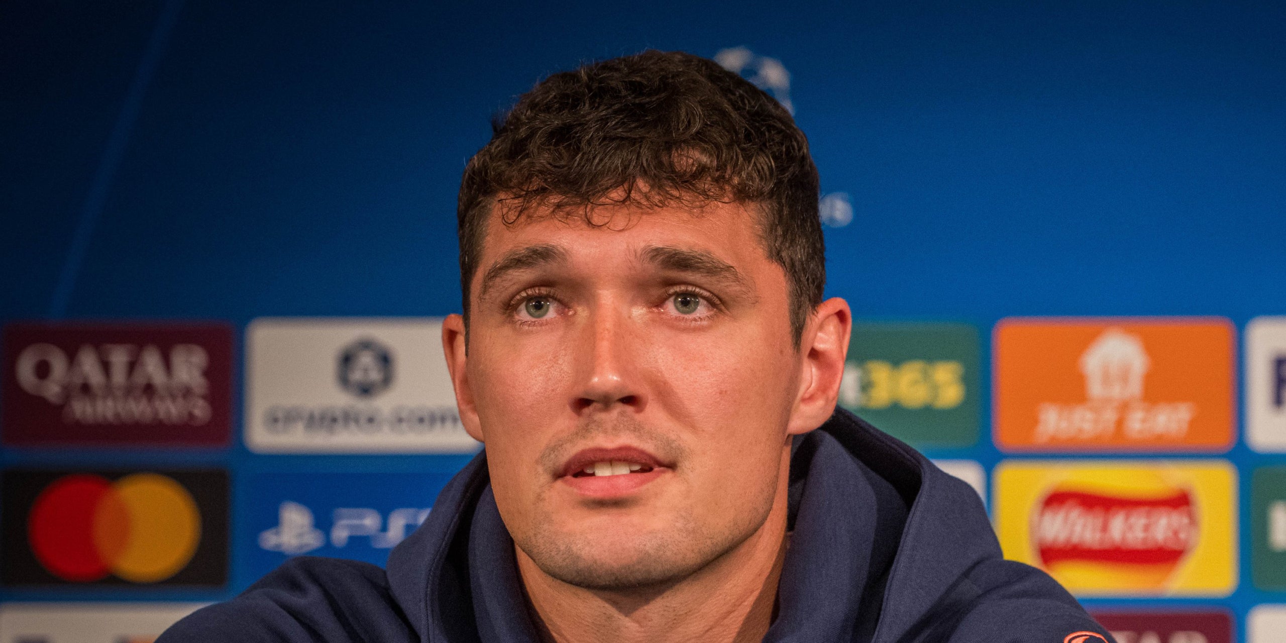 Andreas Christensen, durant una roda de premsa amb el Barça | FC Barcelona