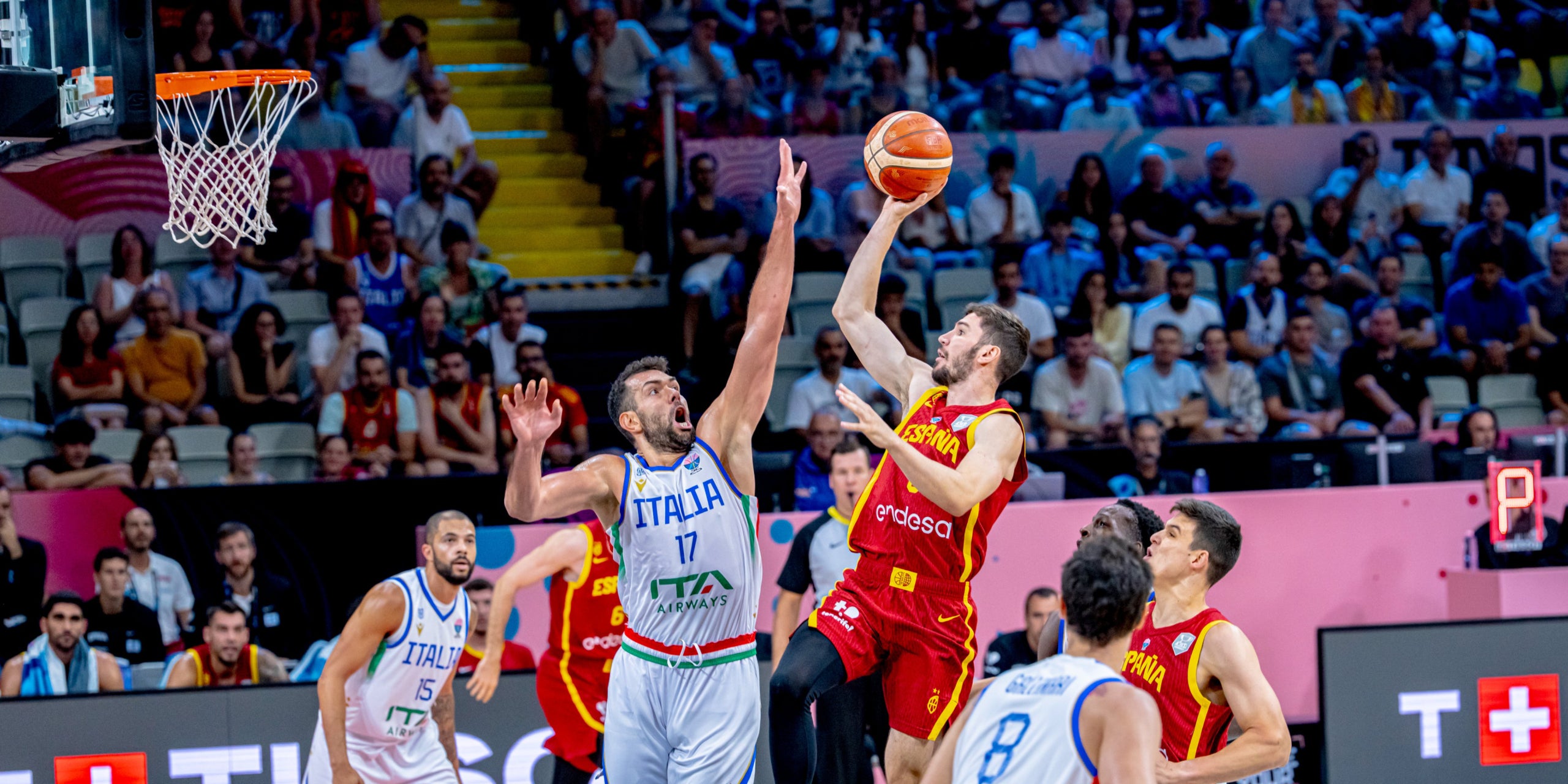 Darío Brizuela, durant un partit amb la selecció espanyola a l'Eurobasket | @BaloncestoESP