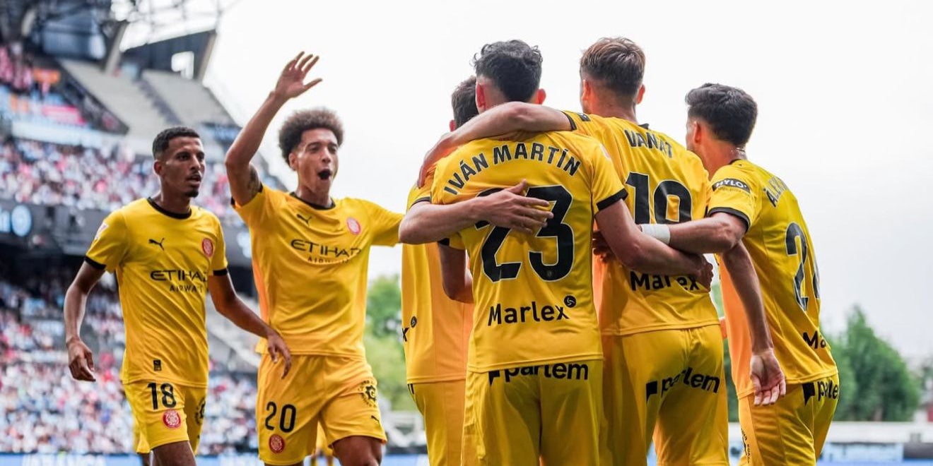 Els jugadors del Girona celebrant el gol | GironaFC