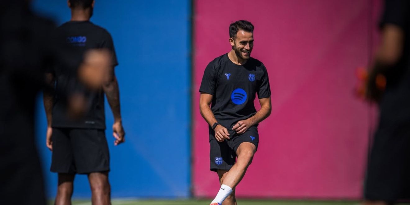 Eric Garcia durant un dels entrenaments d'aquesta darrera setmana | FCBarcelona